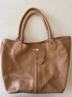 Cole Haan Classic Tan Leather Tote Bag